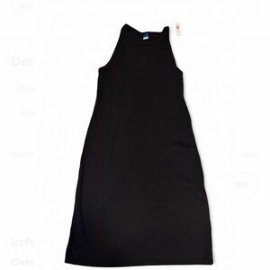 Old Navy Black Midi Dress